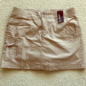 Khaki Cargo Skort